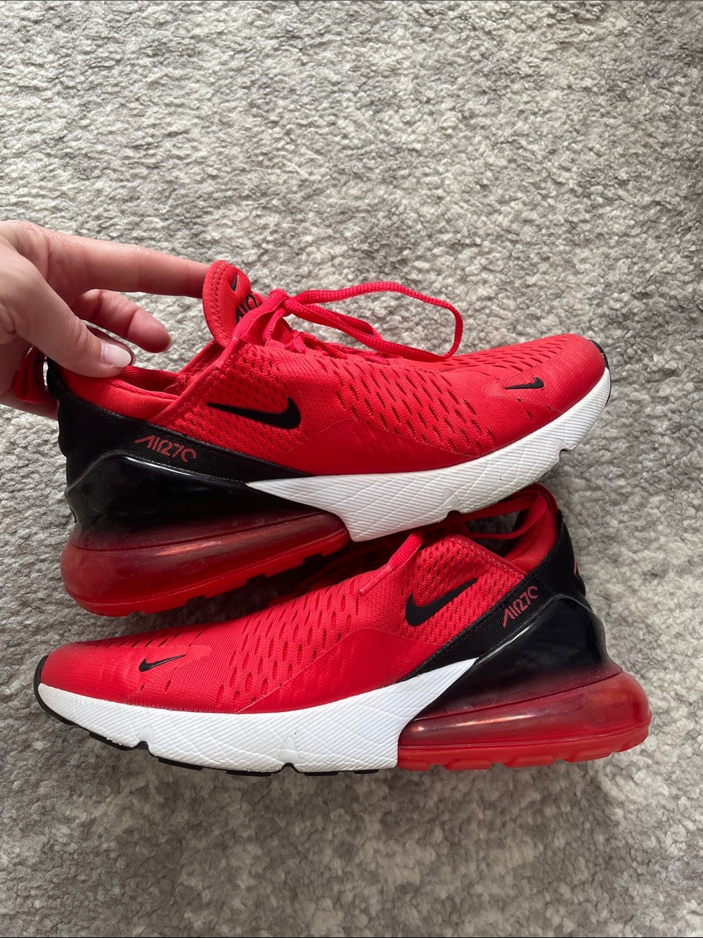 Nike Red and Black Air Max 270 Sneakers women’s size 8.5